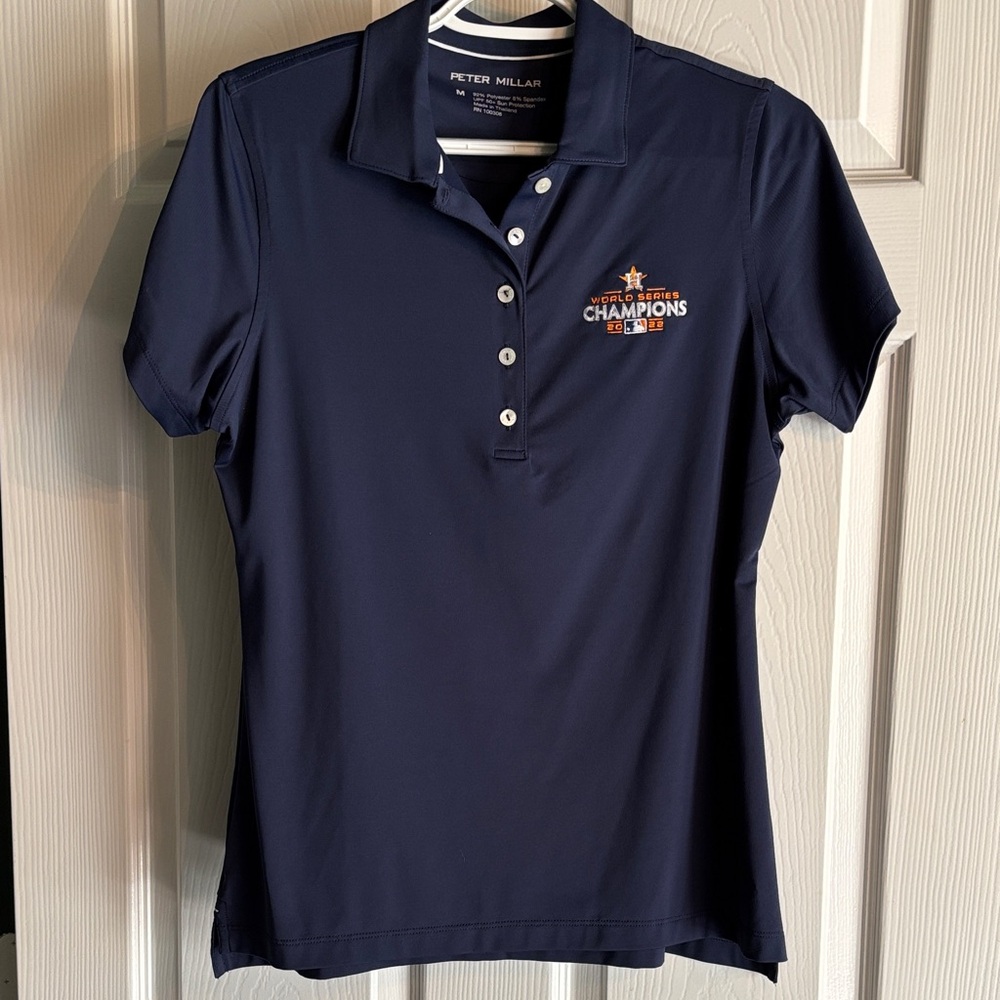 Peter Millar Women's Navy Button Down Shirt